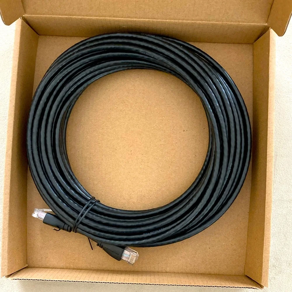 Basics RJ45 Cat-6 Ethernet Patch Internet Cable - 50 Foot Black